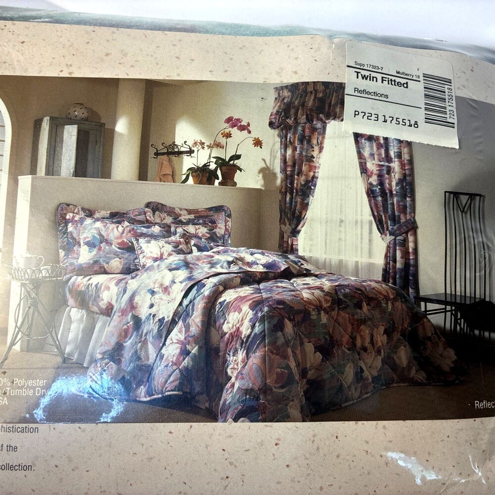 NIP JC Penney By Design Reflections Twin Flat Sheets Size 90” X 102”